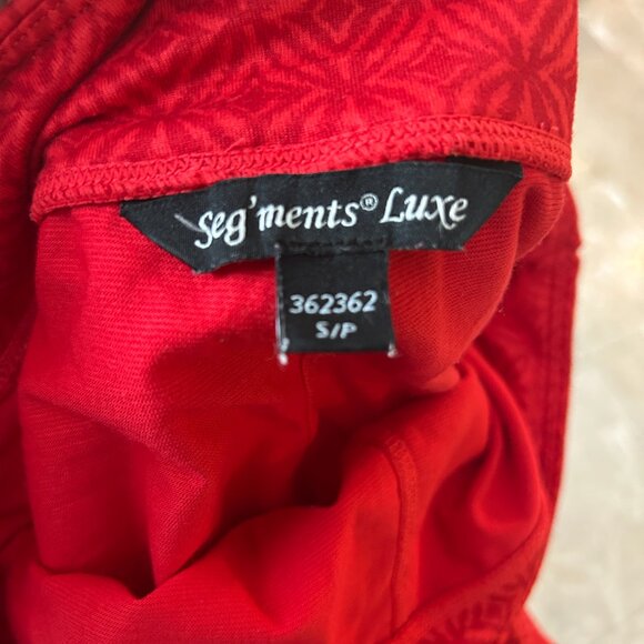Seg’ments Bright Red Skort Women’s Sz S Stretch Athletic Tennis Mini Skirt Beach - Picture 5 of 6